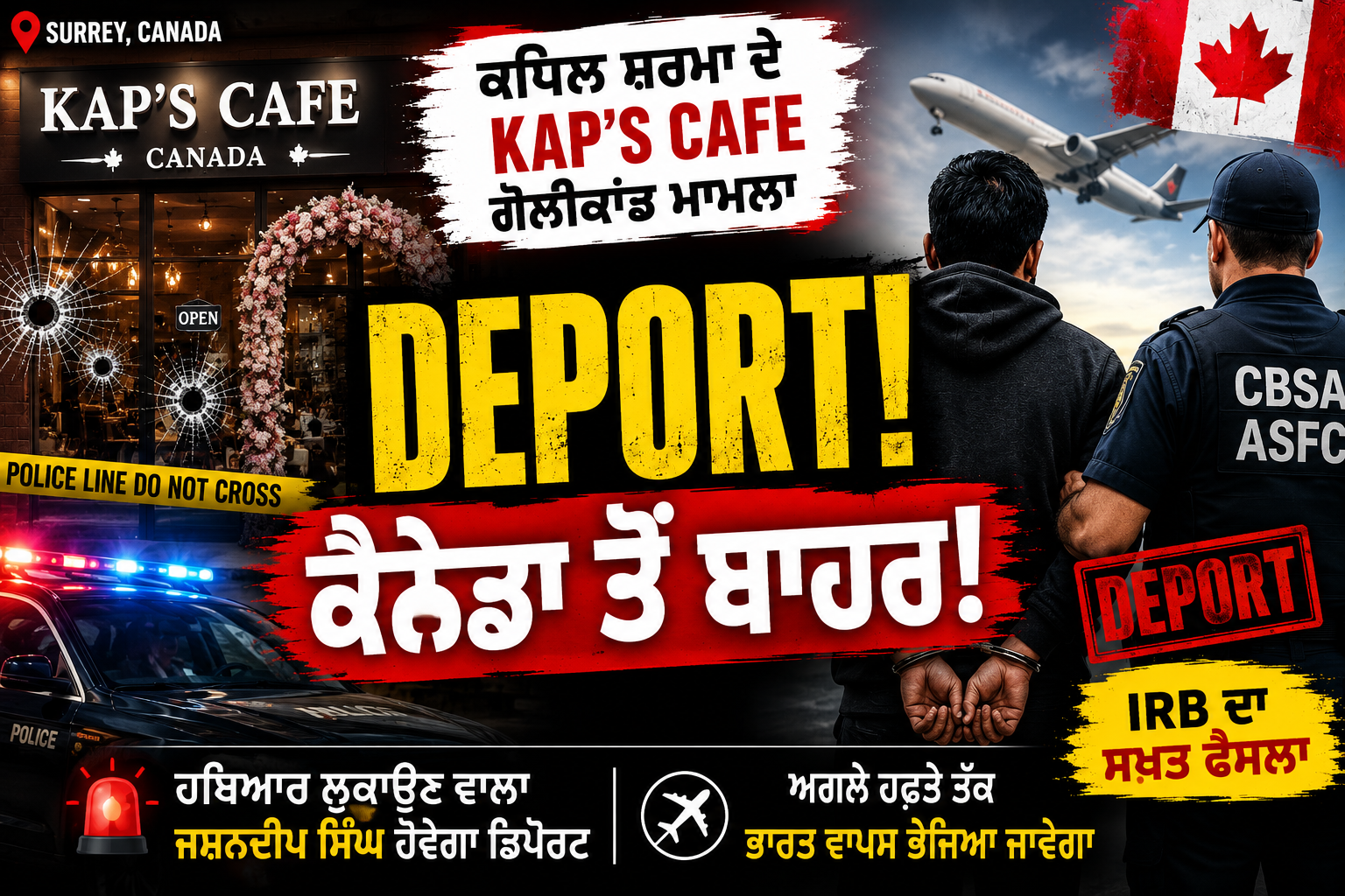 ਸਰੀ ‘ਚ Kap’s Cafe ਗੋਲੀਬਾਰੀ ਮਾਮਲੇ ‘ਚ ਵੱਡਾ ਅਪਡੇਟ।